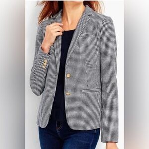 TALBOTS Aberdeen‎ Houndstooth Blazer